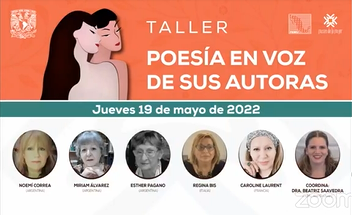 Taller: Poesía en voz de sus autoras.