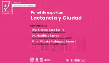 Seminario. Ciudad habitable para todas y todos. Panel de expertas. Lactancia y ciudad