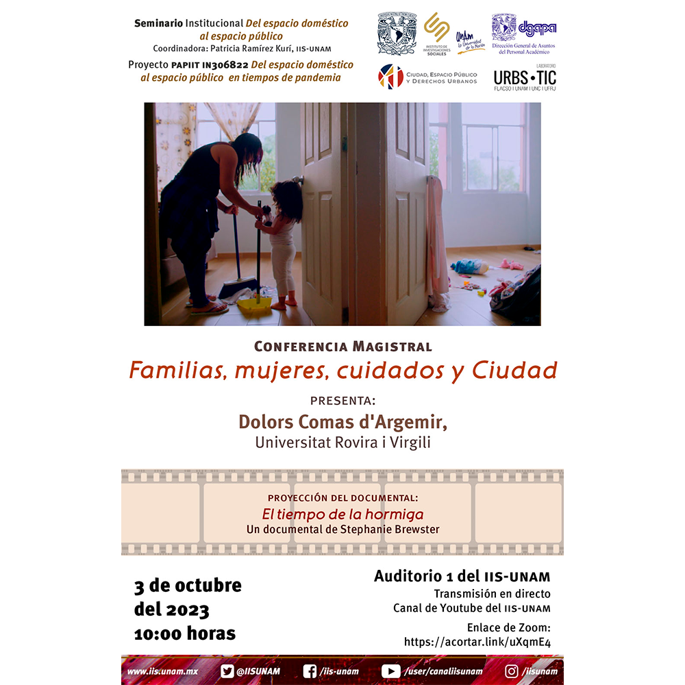 Conferencia Magistral: «Familias, mujeres, cuidados y ciudad»