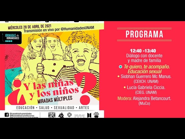 Te quiero, te acompaño. Educación sexual