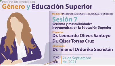 XV Curso Interinstitucional. Sesión 7: Sexismo y masculinidades hegemónicas.