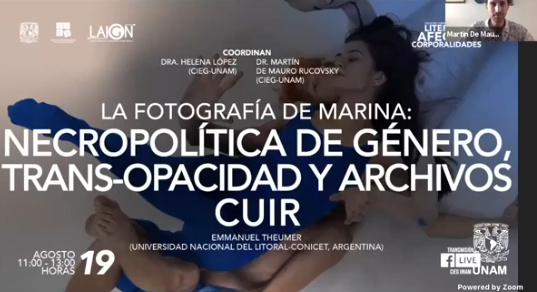 Conversatorio: La Fotografía de Marina: Necropolítica de Género, Trans-opacidad y Archivos Cuir.