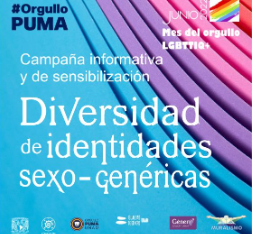 Campaña informativa y de sensibilización sobre el respeto a la Diversidad de las identidades sexo-género y la comunidad LGBTTTIQ+.