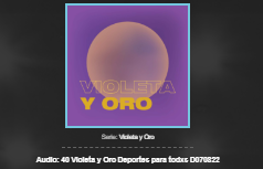 Violeta y Oro. Deporte para todxs.