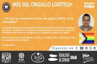 Jornada del Orgullo LGBTTIQ+ 2022. ¿Por qué se conmemora el mes del orgullo LGBTIQ+ en la universidad?