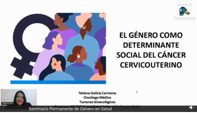 Seminario Permanente de Género en Salud. Pirmera sesión. El género como determinante social del cáncer cervicouterino.