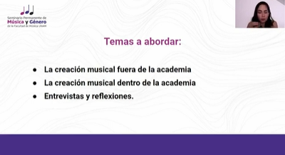Seminario Permanente de Música y Género. Sesión 7. Compositoras contemporáneas.
