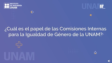 ¿Cuál es el papel de las Comisiones Internas para la Igualdad de Género de la UNAM?