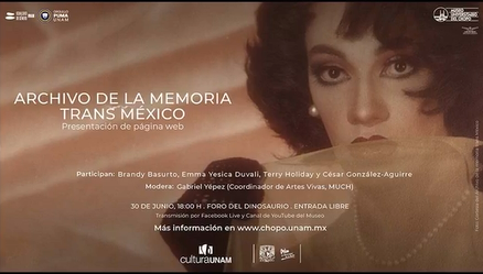 Presentación del sitio web Archivo de la memoria trans. México.