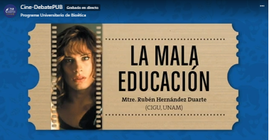 9° Ciclo del Cine-Debate PUB. Película La mala educación.