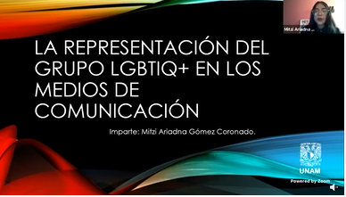 Jornada del Orgullo LGBTTIQ+ 2022. Jueves para la Igualdad. La representación del grupo LGBTIQ+ en los medios de comunicación.