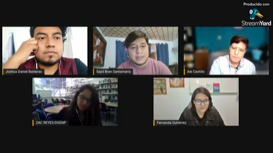 Ciclo de conversatorios con personas de la comunidad LGBT+.Conversatorio con UDiversidad UNAM. Colectivo de diversidad sexual más longevo de la UNAM.