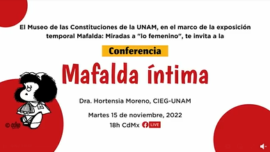 Conferencia. Mafalda íntima.
