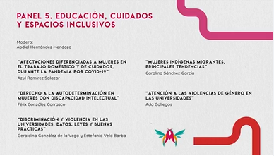 4to. Congreso Internacional. Mujeres y niñas desde una doble perspectiva: Género y Derechos  Humanos en el marco de los Objetivos de Desarrollo Sostenible. Panel 5. Educación, cuidados, espacios inclusivos.