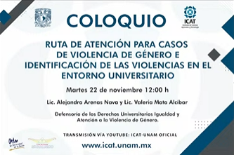 25N 2022. Conferencia. Ruta de atención para casos de violencia de género.