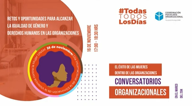 25N 2022. Conversatorio. Retos y oportunidades para alcanzar la igualdad de género y derechos humanos en las organizaciones.