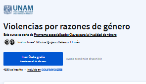 Curso. Violencias por razones de género.