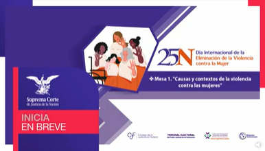 25N Día Internacional de la Eliminación de la Violencia contra la Mujer. Mesa 1. Causas y Contextos de la Violencia contra las Mujeres.