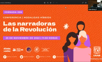 Jornada 25N 2022. ENALLT. Conferencia. Las narradoras de la Revolución. Parte 1.