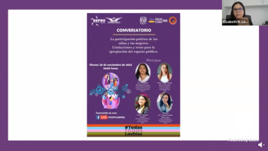25N 2022. Conversatorio. La participación política de las niñas y las mujeres: limitaciones y retos para la apropiación del espacio público.