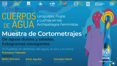 XXIX Coloquio Internacional de Estudios de Género. Cuerpos de Agua. Lenguajes, Flujos y Luchas en los Archipiélagos Feministas. Muestra de cortometrajes 2.