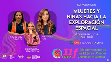11F. Charla. Mujeres y niñas hacia la exploración espacial.