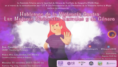 25N 2022. Hablemos de la violencia contra las mujeres disidentes sexuales y de género.