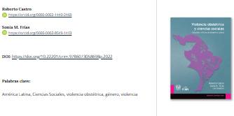 Violencia obstétrica y ciencias sociales. Estudios críticos en América Latina.