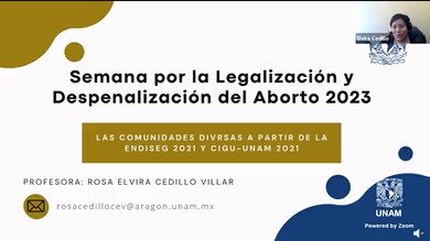 Semana por la Diversidad. Plática. Las comunidades diversas a partir de la ENSIDEG 2021 y CIGU-UNAM 2021.