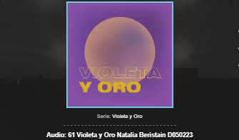 Violeta y Oro. Ruido: Redes de amor para acompañar nuestras búsquedas. Natalia Beristain.