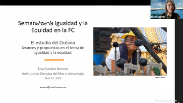 Semana por la Igualdad y la Equidad. El estudio del Océano: Avances y propuestas en el tema de igualdad y equidad.