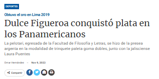 Dulce Figueroa conquistó plata en los Panamericanos.