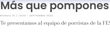 Más que pompones y animación