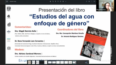 Presentación del libro. Estudios del agua con perspectiva de género.