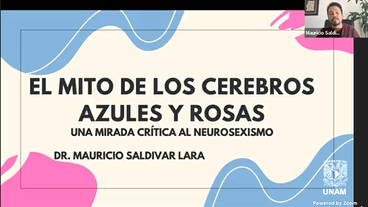 Semana por la Diversidad 2023. Plática. El mito de los cerebros azules y rosas: una mirada crítica al neurosexismo.