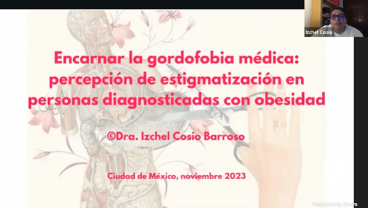 25N 2023. Semana por la No Violencia. Encarnar la gordofobia médica: percepción de estigmatización en personas diagnósticadas con obesidad.