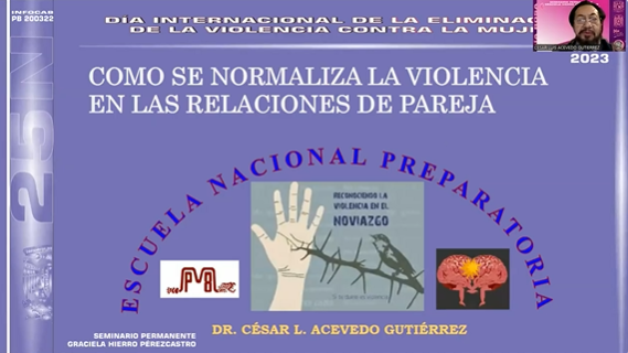Jornada. Actividades 25N 2023. Sesión 1. Como se normaliza la violencia en las relaciones de pareja.