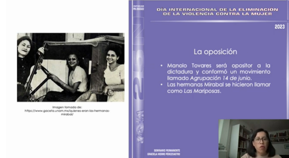 Jornada. Actividades 25N 2023. Sesión 9. Haciendo historia: Las hermanas Mirabal y el origen de 25N día de la No Violencia hacia las mujeres.