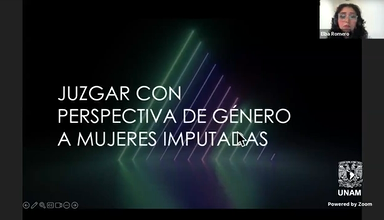 Conferencia. Juzgar con perspectiva de género a las mujeres imputadas.