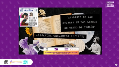25N 2023. Conferencia. Análisis del papel de la mujer en los libros de texto de inglés.