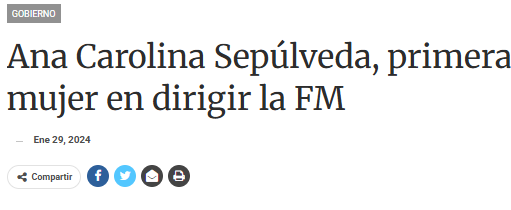 Ana Carolina Sepúlveda, primera mujer en dirigir la FM.